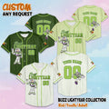 Personalized Buzz Lightyear Baseball Jersey, Disney Toy Story Baseball Shirt, Matching Disney Trip Outfit, Birthday Gift