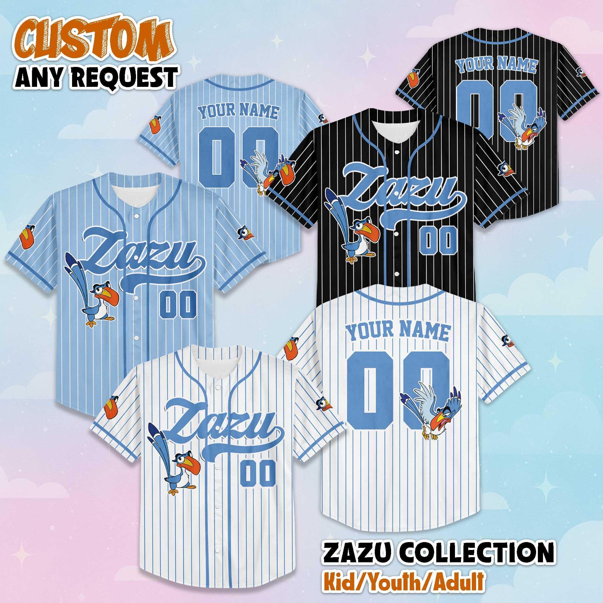 Custom Zazu Collection Baseball Jersey, Disney The Lion King Jersey Shirt, Disney Jersey for Kids, Youth, Adults & Lion King Fans