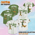 Personalized Robin Hood Baseball Jersey, Custom Disney Robin Hood Fan Gift, Matching Family Outfit, Disney Baseball Team Jersey