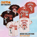 Personalized Jessie Baseball Jersey, Custom Disney Toy Story Baseball Shirt, Matching Disney Trip Outfit, Birthday Gift