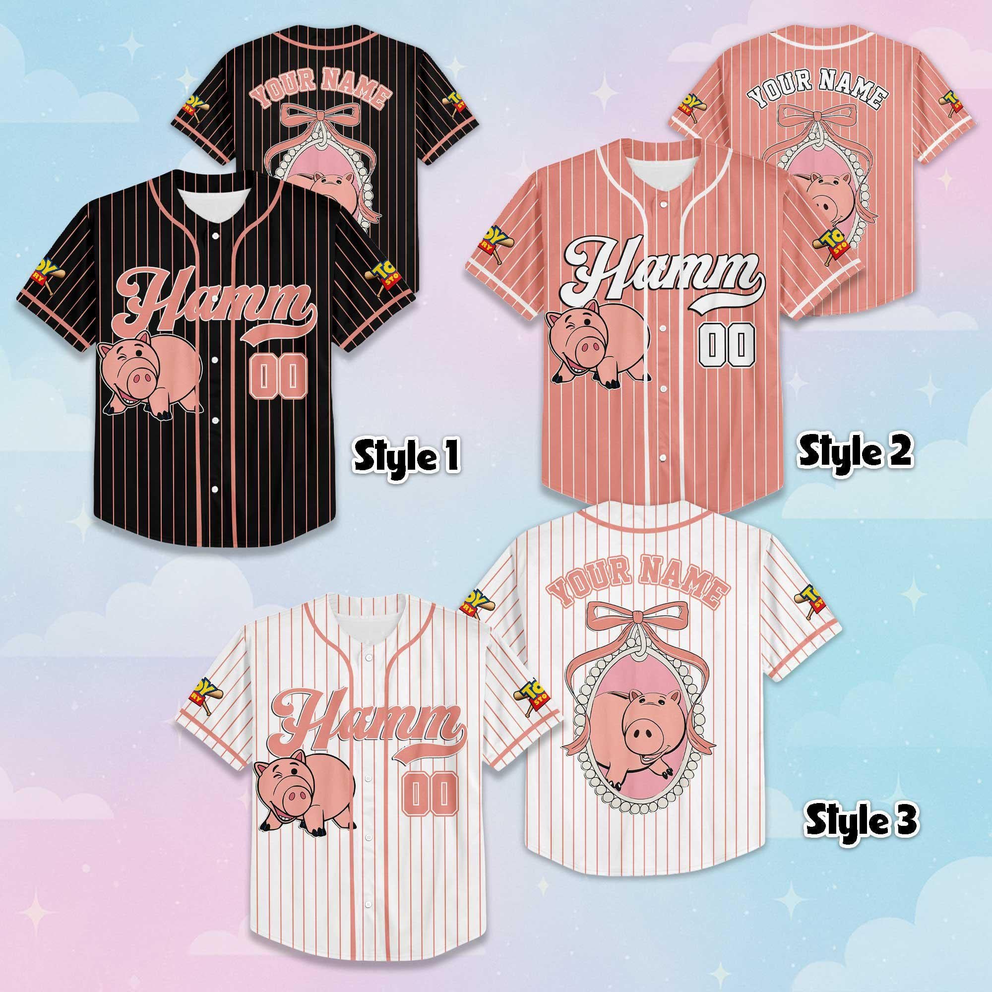 Custom Hamm Baseball Jersey, Personalized Disney Toy Story Baseball Shirt, Matching Disney Trip Outfit, Disneyland Birthday Gift