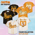 Personalized Tigger Baseball Jersey, Custom Disney Winnie the Pooh Shirt, Tigger Disney Outfit, Matching Family Jersey, Disneyland Trip Gift