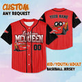 Custom Lightning McQueen Baseball Jersey, Disney Cars Baseball Shirt, Matching Disney Trip Outfit, Disneyland Birthday Gift