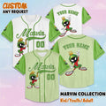 Personalized Marvin the Martian Baseball Jersey, Custom Looney Tunes Jersey, Family Matching Outfit, Birthday Gift
