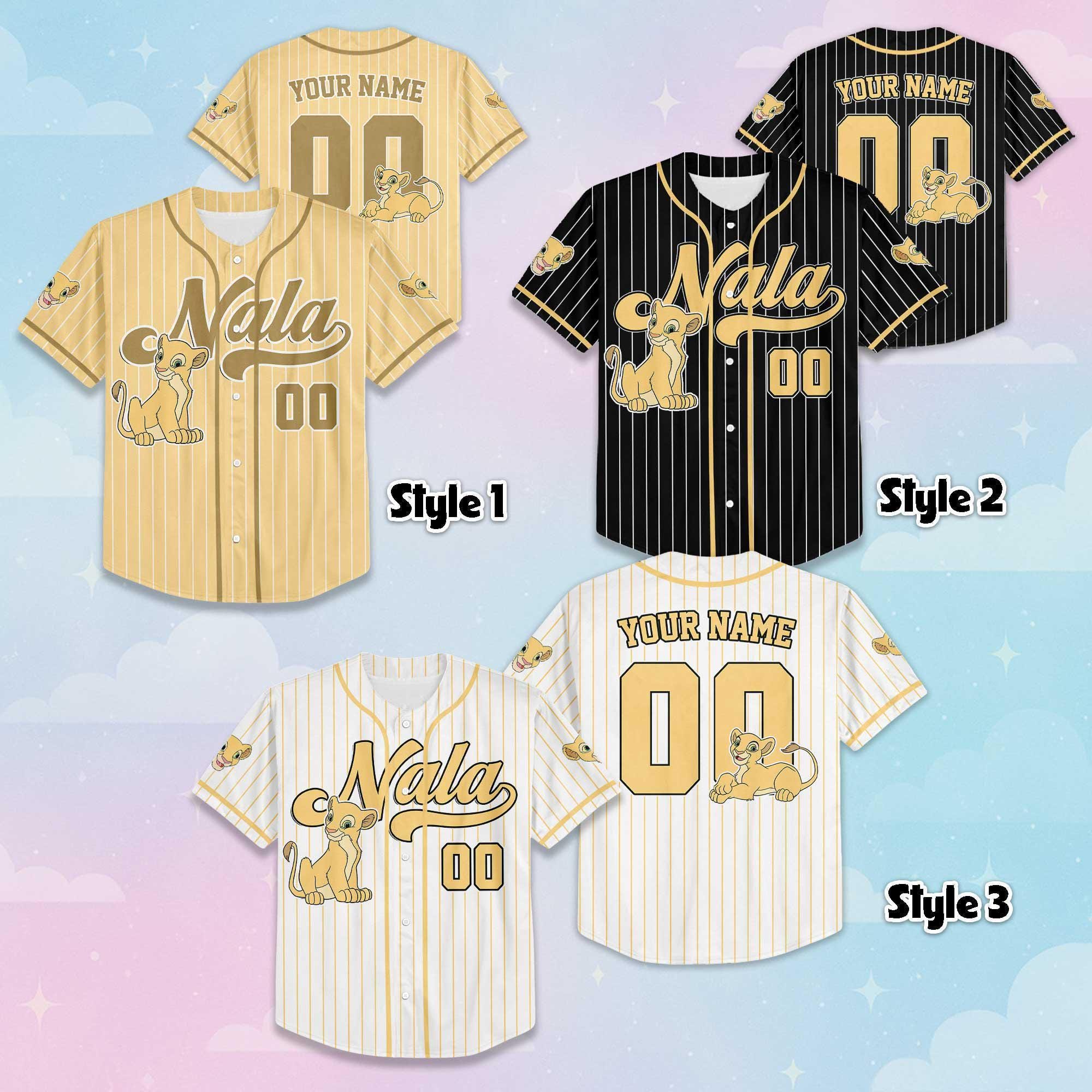 Custom Nala Collection Baseball Jersey, Personalized Disney Lion King Shirt, Disney Jersey for Kids, Youth, Adults & Lion King Fans