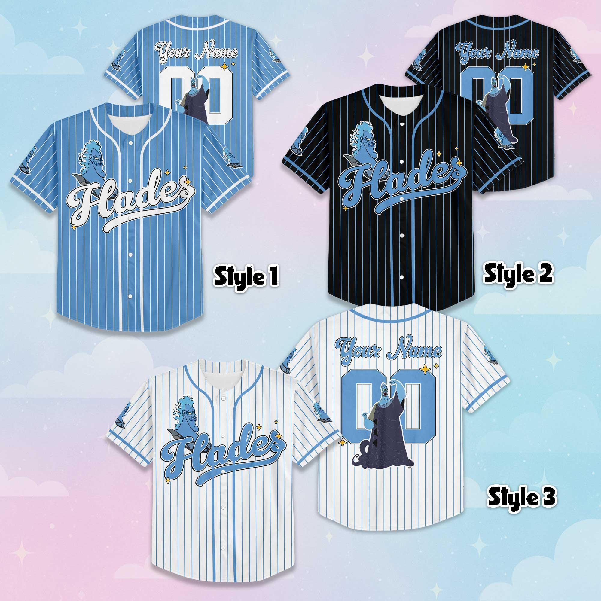 Custom Hades Baseball Jersey, Disney Hades Hercules Jersey, Personalized Hades Shirt, Family Matching Outfit