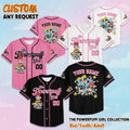 Personalized The Powerpuff Girls Baseball Jersey, Custom The Powerpuff Girls Jersey, Powerpuff Girls Shirt, Family Matching Outfit