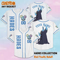 Custom Disney Villain Hades Baseball Jersey, Disney Hades Hercules Jersey, Personalized Hades Shirt, Family Matching Outfit