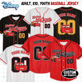 Custom Lightning McQueen Baseball Jersey, Custom Disney Cars Baseball Shirt, Matching Disney Trip Outfit, Disneyland Birthday Gift