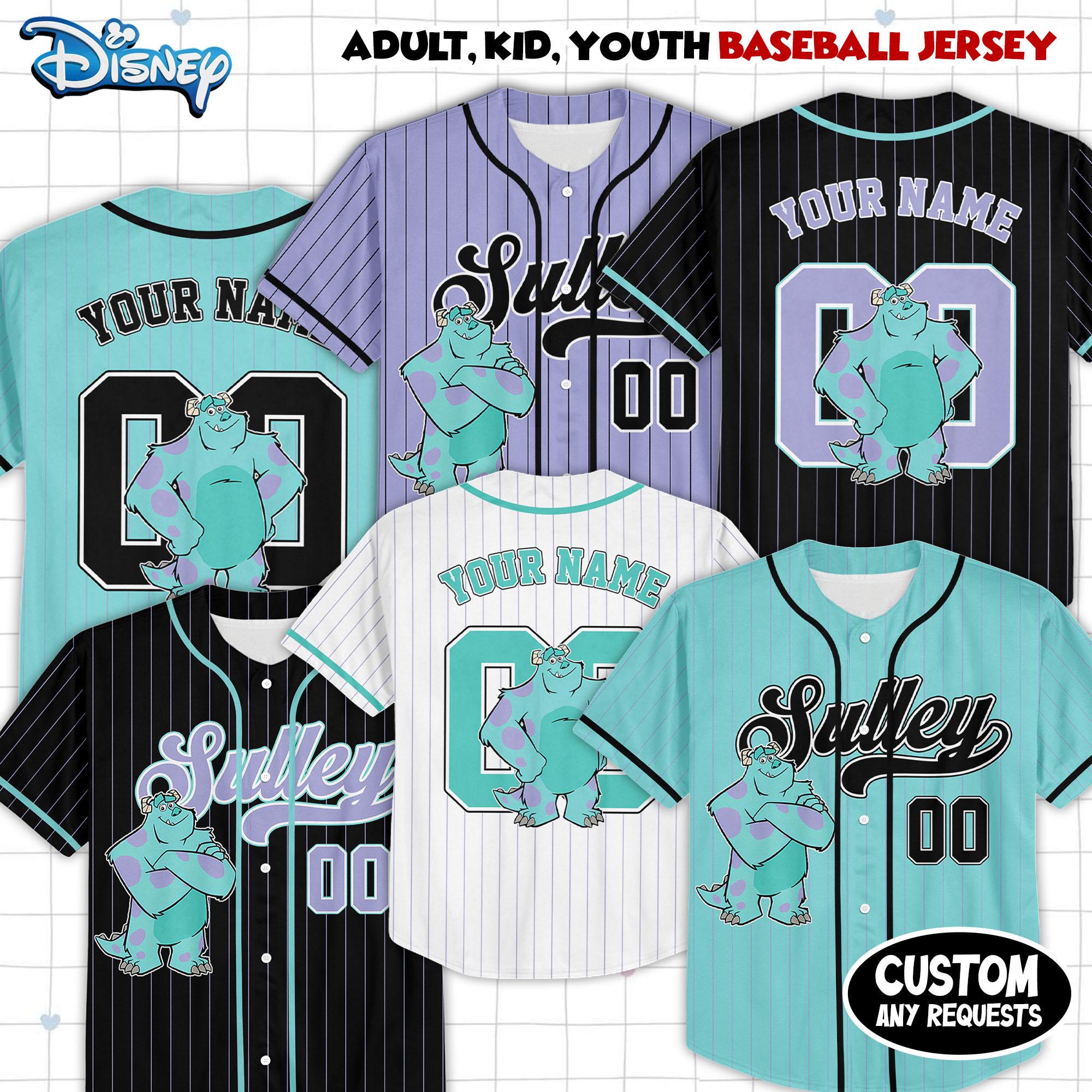Custom Disney Mickey and Friends Special Simple Baseball Collection, Baseball Jersey Collection Choose Style Jersey Disneyland Birthday Gift