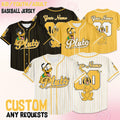 Custom Disney Pluto Dog Collection Baseball Jersey, Disney Pluto Jersey, Disneyland Baseball Team Matching Outfit, Birthday Gift