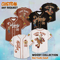 Custom Woody Collection Baseball Jersey, Disney Toy Story Woody Jersey Shirt, Disney Baseball Jersey Sports Gifts For Fans