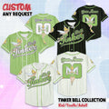 Custom Tinker Bell Collection Baseball Jersey, Disney Tinkerbell Jersey Shirt, Peter Pan Baseball Team Outfit, Birthday Gift