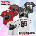 Personalized Darth Vader Collection Baseball Jersey, Custom Star Wars Baseball Shirt, Matching Disney Trip Outfit, Baseball Team Shirt