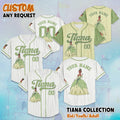 Custom Tiana The Princess and the Frog Baseball Jersey, Disney Princess Tiana Jersey, Disney Baseball Jersey Sports Cute Gifts For Fans