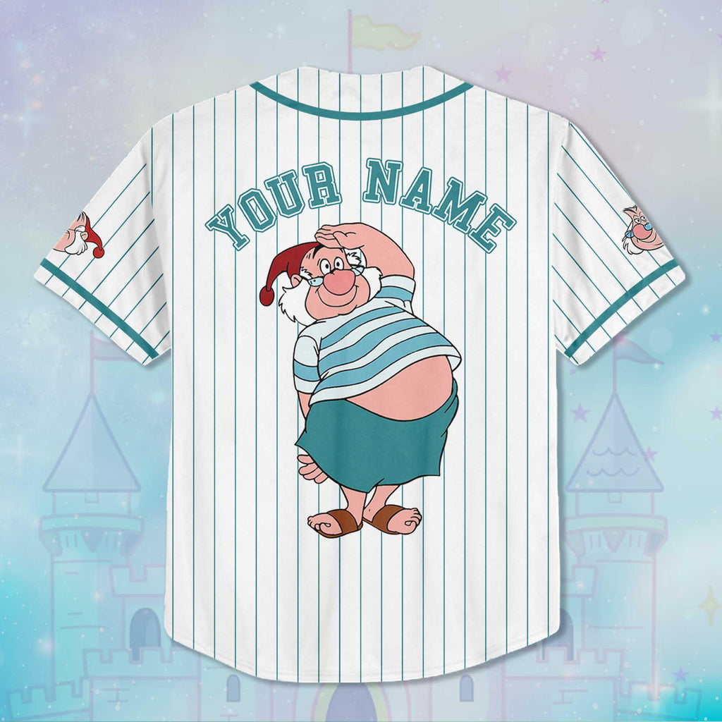 Personalized Smee Peter Pan Baseball Jersey, Disney Smee Jersey, Adult Disney Baseball Jersey Sports Cute Gifts For Fans Disney