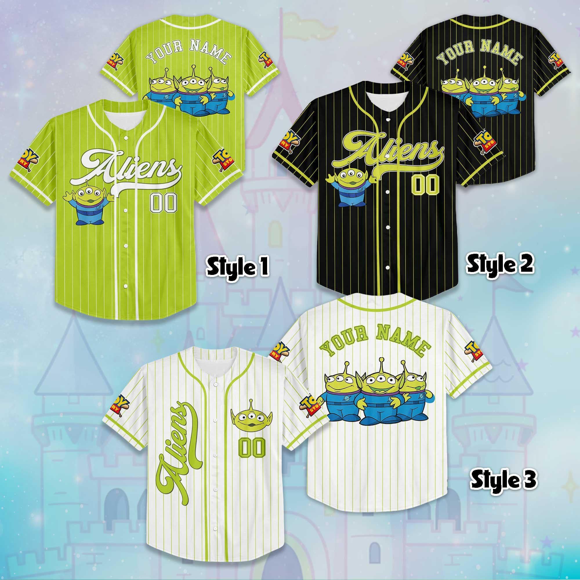 Custom Aliens Baseball Jersey, Toy Story Inspired, Sports Gift