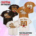 Custom Baby Taz Baseball Jersey, Personalized Looney Tunes Jersey Shirt, Looney Tunes Baseball Team Outfit, Birthday Gift