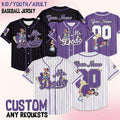 Custom Disney Mr Dodo Alice in Wonderland Collection Baseball Jersey, Disney Jersey, Disneyland Baseball Team Matching Outfit, Birthday Gift