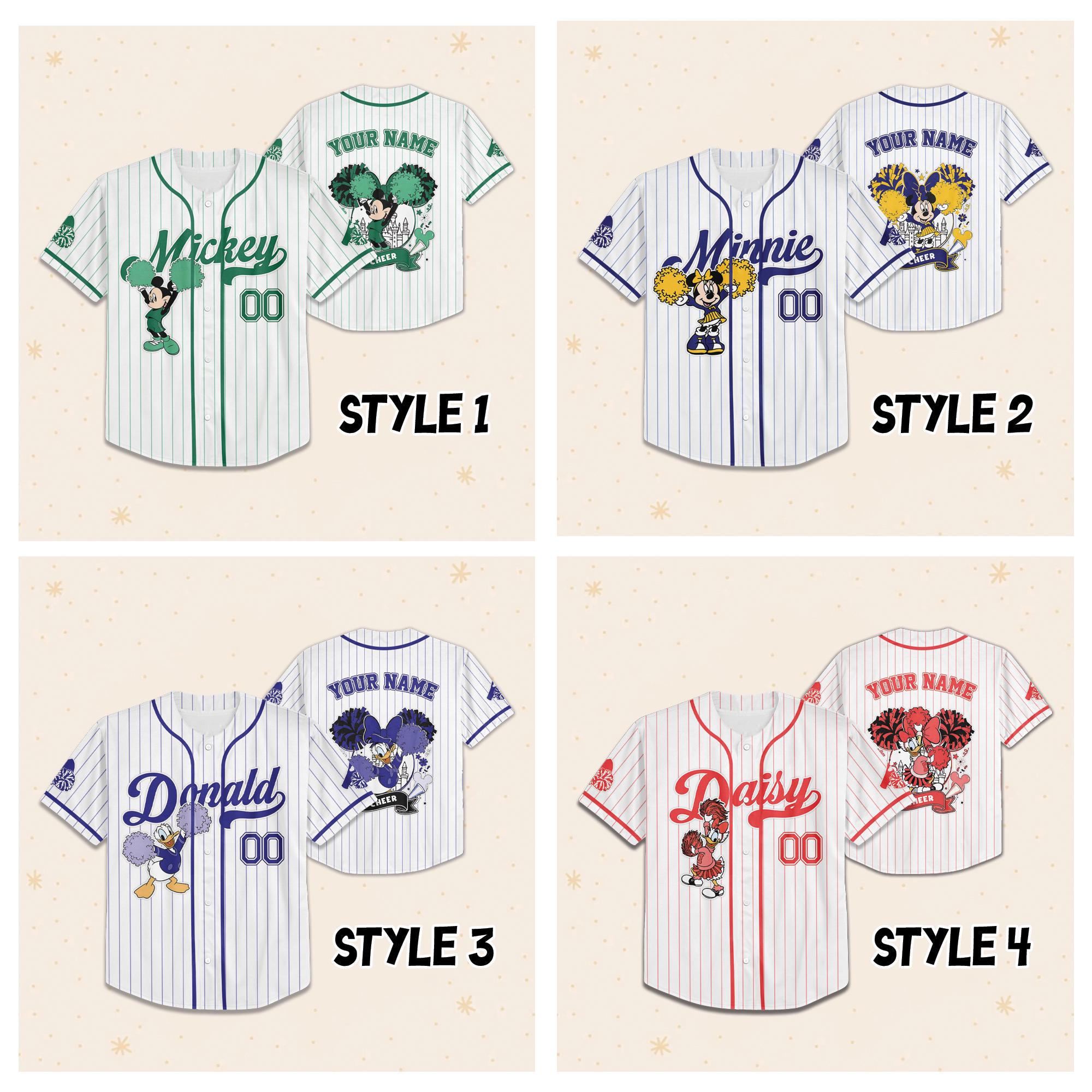 Custom Disney Cheer Competition 2026 Jersey, Mickey and Friends Cheerleader, WDW Summit 2026 Cheerleading and Dance Championships Matching
