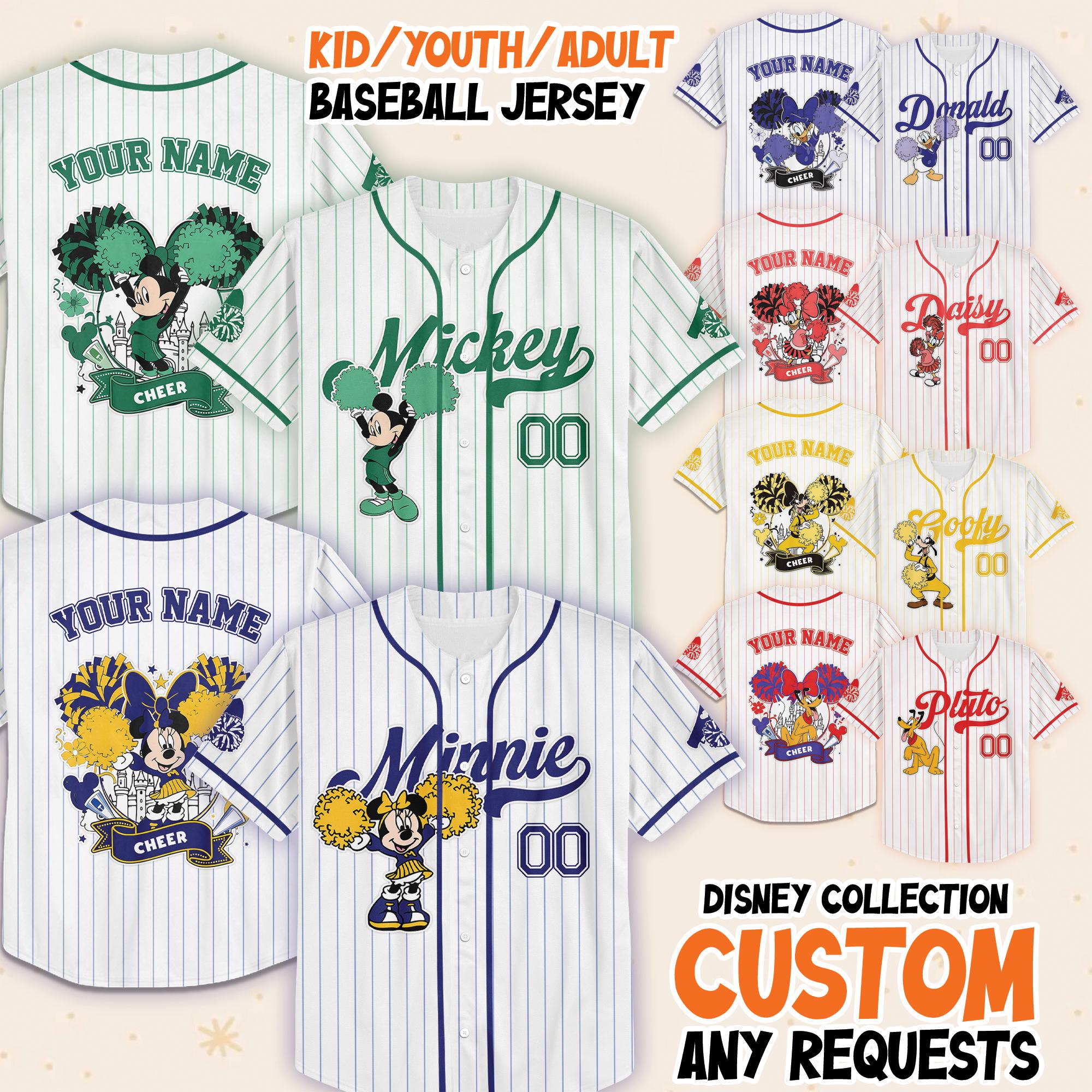 Custom Disney Cheer Competition 2026 Jersey, Mickey and Friends Cheerleader, WDW Summit 2026 Cheerleading and Dance Championships Matching