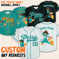 Custom Disney Phineas And Ferb Perry The Platypus Baseball Jersey, Perry Birthday Jersey, Phineas And Ferb Baseball Jersey, Perry Jersey