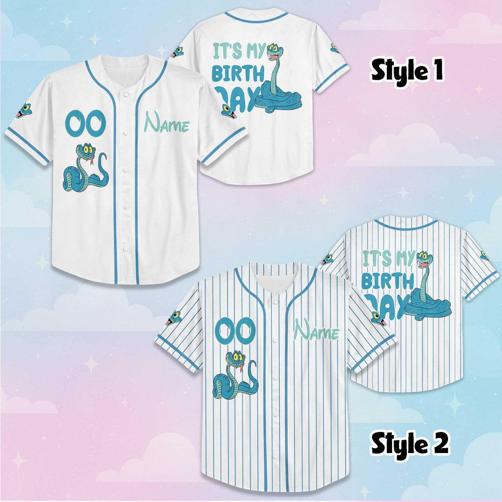 Custom Gary De'Snake Birthday Baseball Jersey, Personalized Disney Zootopia 2 Baseball Jersey, Matching Team Outfit, Birthday Gift
