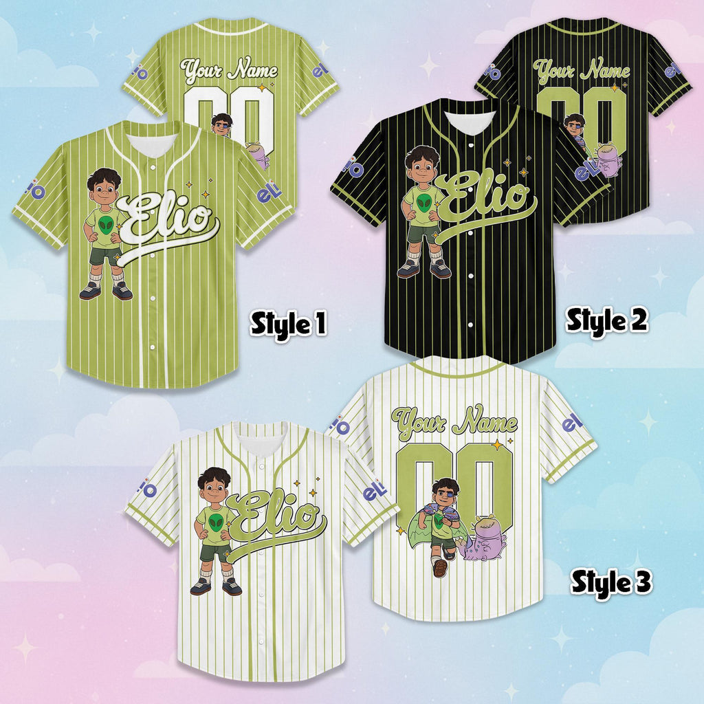 Personalized Disney Elio Baseball Jersey, Custom Disney Pixar Shirt, Matching Family Outfit, Disneyland Birthday Gift