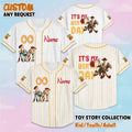 Personalized Toy Story Birthday Baseball Jersey, Custom Disney Toy Story Baseball Shirt, Matching Disney Trip Outfit, Birthday Gift