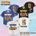 Custom Beauty and the Beast Birthday Boy Baseball Jersey, Disney Belle & the Beast Shirt, Disney Baseball Team Outfit, Gift For Fan