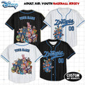 Personalized Disney Zootopia 2 Movie 2025 Characters Baseball Jerseys, Judy Hopps Nick Wilde Birthday Shirt, Disneyland Family Matching Tees