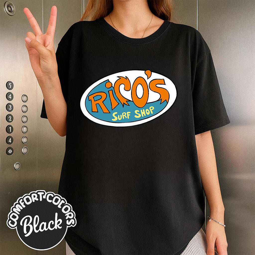 Comfort Colors® Hannah Montana Tee, Rico's Surf Shop Logo, Magic Kingdom Disneyland Gift, Family Vacation Shirt, Retro 90s Disney Style