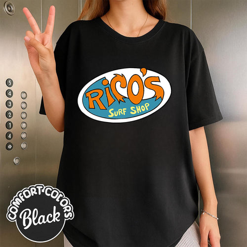 Comfort Colors® Hannah Montana Tee, Rico's Surf Shop Logo, Magic Kingdom Disneyland Gift, Family Vacation Shirt, Retro 90s Disney Style