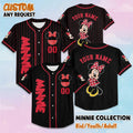 Custom Minnie Mouse Baseball Jersey, Disney Mickey and Friends Jersey, Disneyland Baseball Team Matching Outfit, Birthday Gift