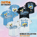Personalized Bubbles Baseball Jersey, Custom Cartoon Outfit