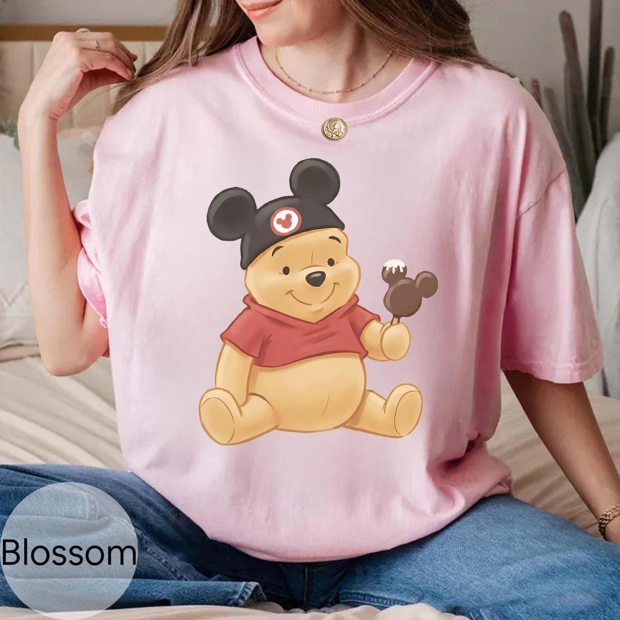 Vintage Disney Winnie The Pooh Teddy Winnie The Pooh Shirt, Pooh Mickey Ears Watercolor Shirt, Group Matching Shirt, Disneyland Shirt