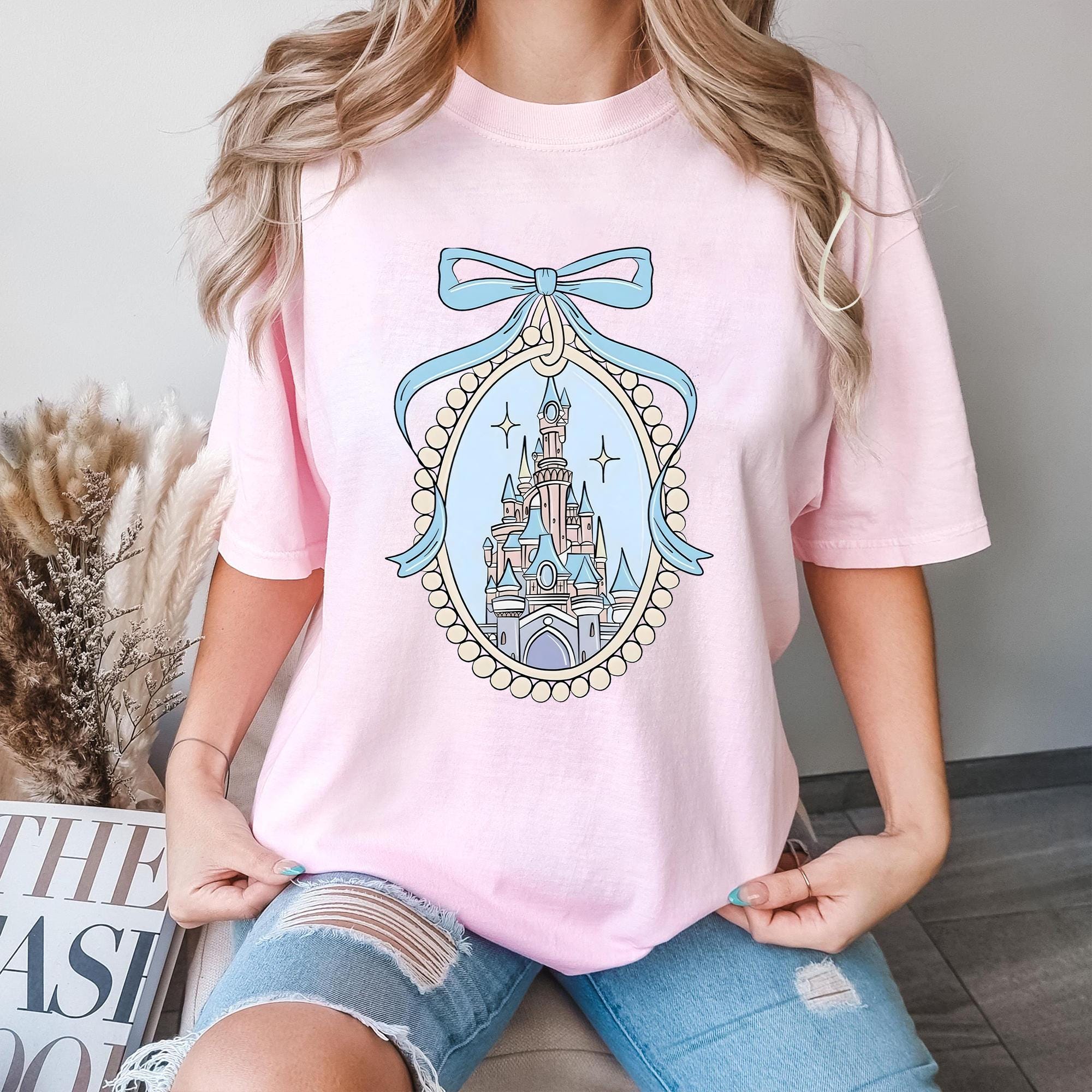 Comfort Color® Disney Magical Castle Shirt, Magic Kingdom Blue Coquette Shirt, Disney Castle Fairytale Shirt, Disneyworld Family Trip 212775