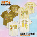 Custom Rabbit Baseball Jersey, Disney Winnie the Pooh Shirt, Rabbit Disney Outfit, Matching Family Jersey, Birthday Gift