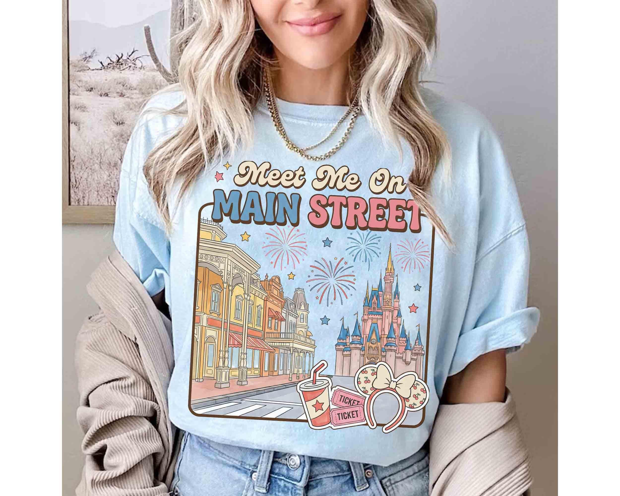 Meet Me On Main Street Tee, Disney Trip Matching Tee, Retro Main Street USA Shirt, Girls Trip 2026 Tee, Disney Family Holiday Vacation Shirt