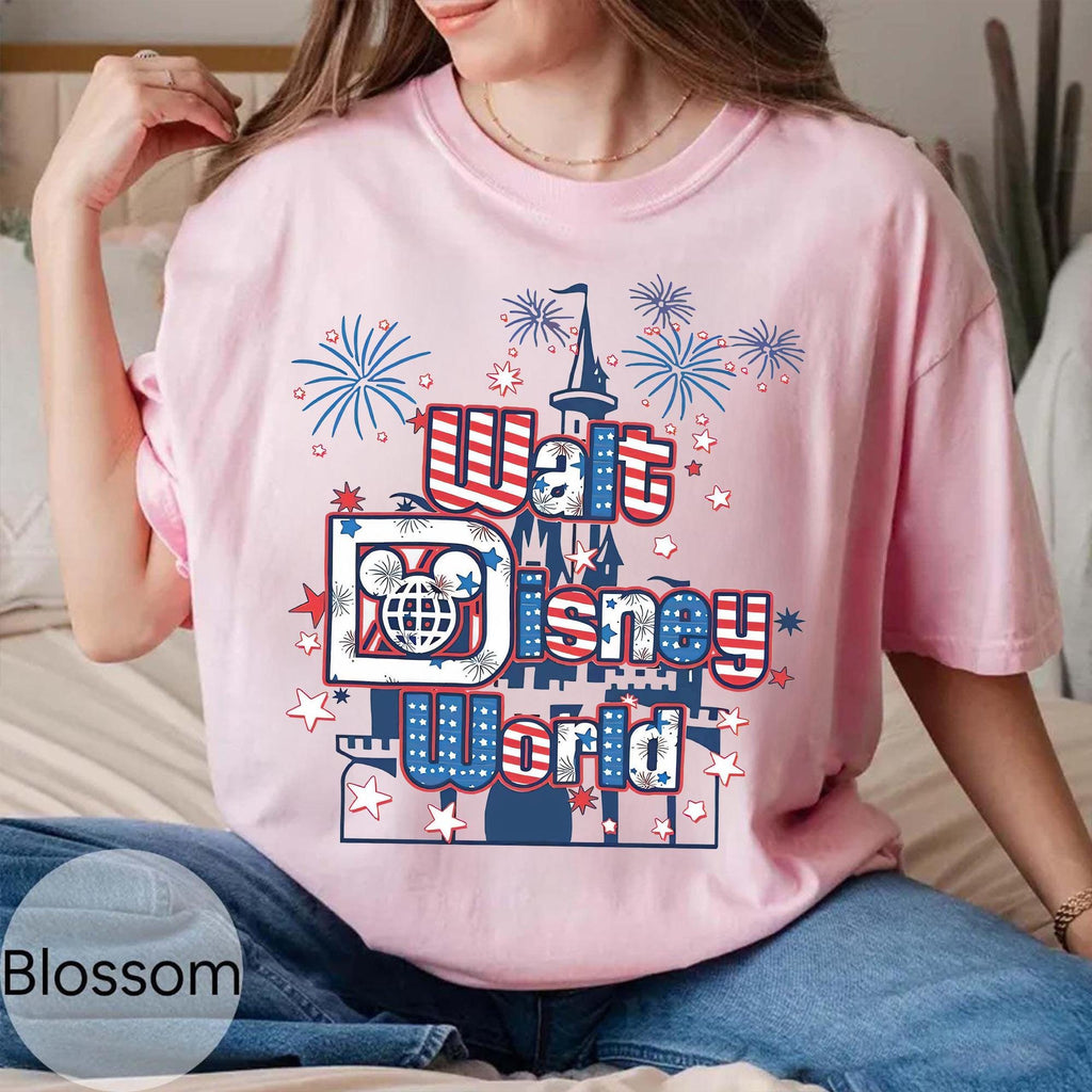 250th America Anniversary Disney Castle Shirt, Retro US 250 Years Disneyland Tee, Independence Day, 4th Of July Shirt, Patriotic Women Tee