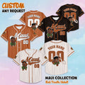 Personalized Disney Maui Baseball Jersey, Custom Moana Maui Shirt, Disneyland Baseball Team Outfit, Gift for Disney Fans