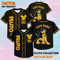 Personalized Pluto Baseball Jersey, Custom Disney Mickey and Friends Jersey, Disneyland Baseball Team Matching Outfit, Birthday Gift