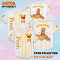Personalized Winnie the Pooh Baseball Jersey, Custom Disney Winnie the Pooh Shirt, Matching Family Jersey, Birthday Gift