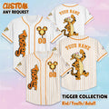 Personalized Tigger Baseball Jersey, Disney Winnie the Pooh Shirt, Disneyland Baseball Team Matching Outfit, Birthday Gift