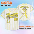 Custom Rabbit Baseball Jersey, Winnie the Pooh Inspired, Personalized Shirt
