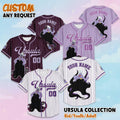 Custom Ursula Baseball Jersey, Custom Disney Little Mermaid Shirt, Ursula Holiday Outfit, Matching Disney Family Shirt