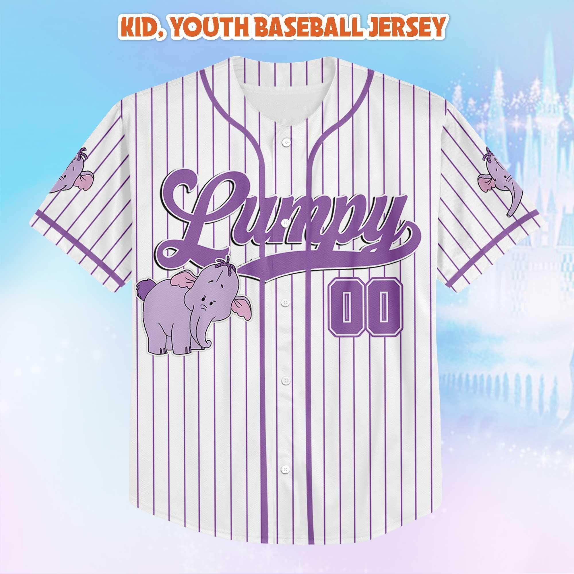 Custom Lumpy Baseball Jersey, Winnie the Pooh Family Outfit