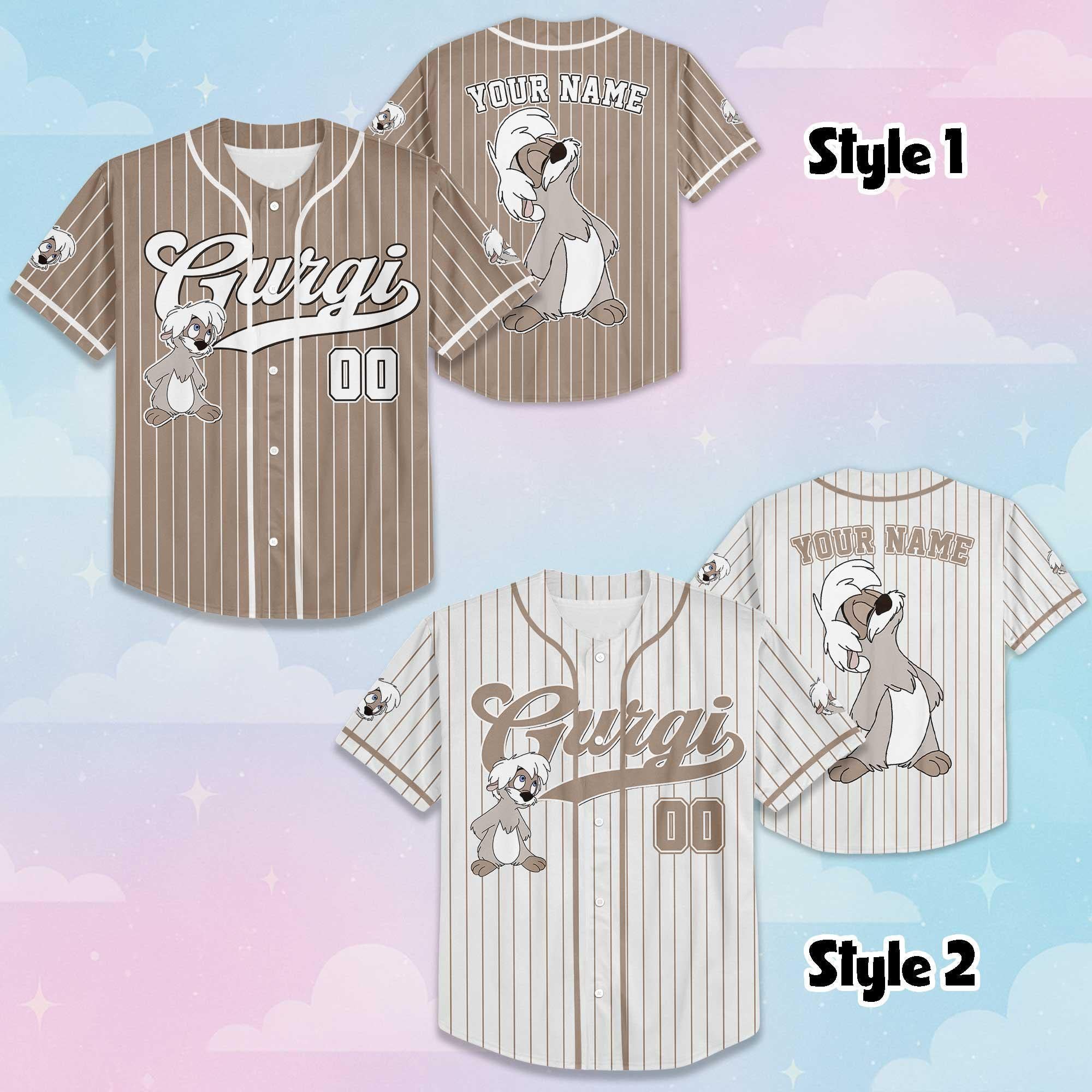 Custom Disney Gurgi Baseball Jersey, Disney The Black Cauldron Jersey, Personalized Gurgi Shirt, Family Matching Outfit