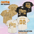 Custom Timon Collection Baseball Jersey, Disney The Lion King Jersey Shirt, Disney Jersey for Kids, Youth, Adults & Lion King Fans