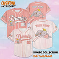 Custom Dumbo Baseball Jersey, Personalized Elephant Jersey, Disney Elephant Character Shirt, Family Matching Outfit, Gift for Disney Fans